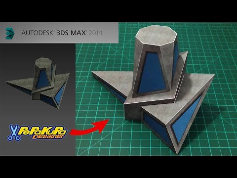 Making Architecture Model (Maquette) With Printed Texture Map (3Ds Max - Pepakura)
