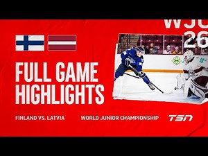 Finland vs. Latvia FULL GAME HIGHLIGHTS | 2026 World Junior Championship