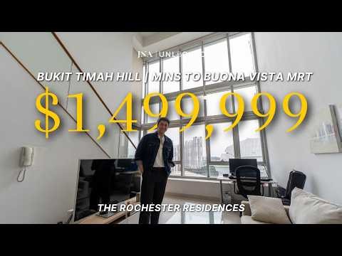 Rochester Residences | Gorgeous HIGH FLOOR loft unit with 6.1M high ceiling & UNDER $1600PSF?!