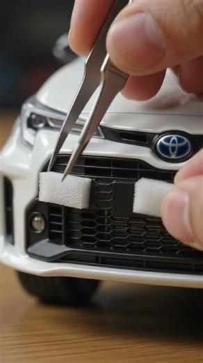 Toyota Corolla GR miniature assembly has INSANE detail #diecast #craftsmanship #shorts