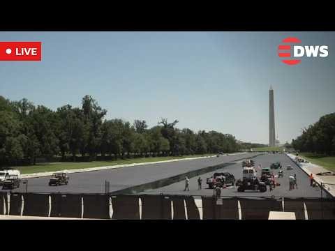 LIVE: Newly Refurbished Capitol Reflecting Pool Unveiled in Washington, D.C. | AC15