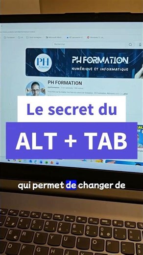 Le secret du ALT + TAB sur ordinateur 🤩🤩 #shorts #astuce #ordinateur #windows #phformation