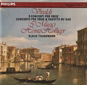 Vivaldi - I Musici, Heinz Holliger, Klaus Thunemann - 5 Concerti Per Oboe / Concerto Per Oboe & Fagotto RV 545