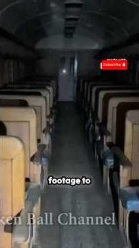 Haunted Train Ghost Sits Down Right in Front of Camera – Chilling Footage #scary #paranormal #creepy