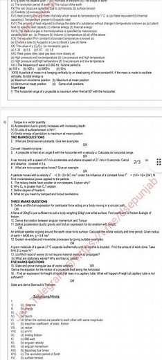 PSEB Class 11 Physics Real Final Paper March 2025 #psebstudyandinfo #psebboard #psebfinalexam #pseb