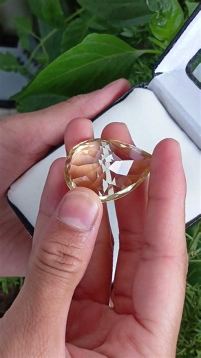 ✨ Natural Citrine Gemstone 💛Beautiful natural citrine with a warm golden-yellow color..##gem##