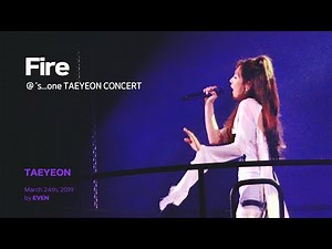 190324 태연 Fire @ ‘s...one TAEYEON CONCERT (4K)