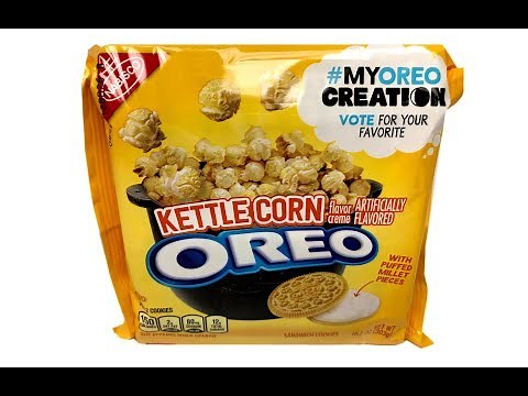 Kettle Corn Oreos Unwrapping
