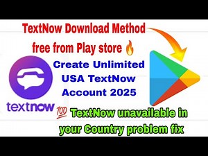 how to download TextNow app from Google play store Pakistan & India latest video 2025
