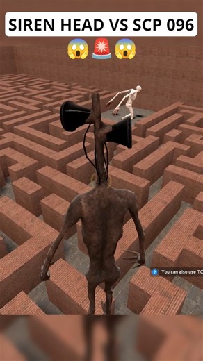 SIREN HEAD VS SCP O96 LOOKS SCARY 😱😱😱🚨🚨 #gmod #garrysmod #shorts #games #horror