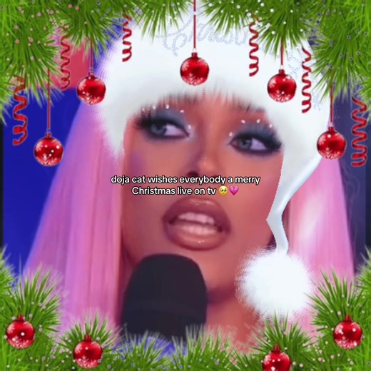 she’s so kind🤭 #dojacat #doja #christmas #funny #fyp | can i say big on tv doja cat