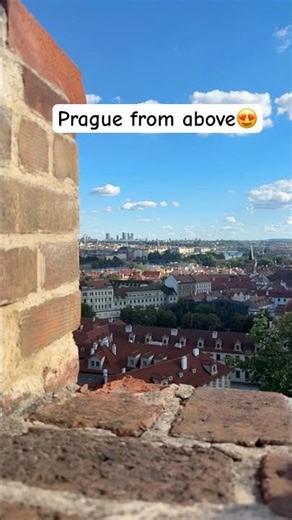 Prague View from St. Vitus Cathedral #shorts