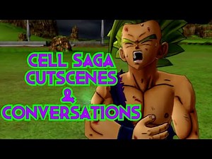 Dragonball Z Ultimate Tenkaichi - All Cell Saga Cutscenes, Battle Scenes & Conversations