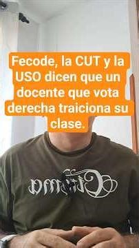 Fecode, la CUT y la USO dicen que un docente que vota derecha traiciona su clase. #colombia #fecode