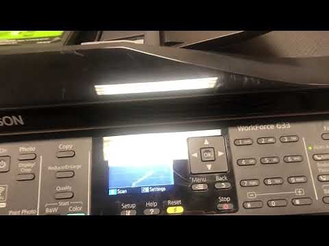 How to scan to computer from Epson Workforce 633