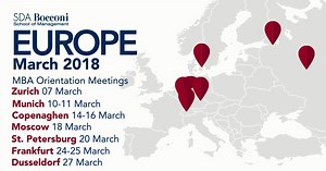 Your opportunity to meet with the MBA Recruiting and Admissions Team, ask specific questions about our Full-Time MBA and Global Executive MBA programs and benefit from an informative discussion, either individual or in small groups. http://bit.ly/2dtTwFN | SDA Bocconi School of Management