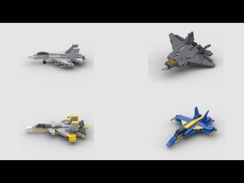 How to build different LEGO micro military planes