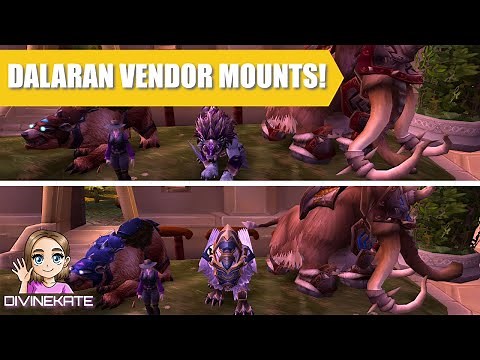 Dalaran Vendor Mounts! Home of a Repair Vendor Mount! #warcraft