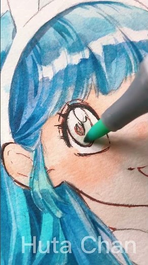 Draw Bulma from Dragon Ball #shorts #hutachan