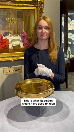 This Empire plate warmer was specially crafted for Emperor Napoleon I. Made especially for the Emperor's home service, the plate is the work of the preeminent Martin-Guillane Biennais, the Goldsmith to the Emperor who was, in his age, considered the best jeweler in France. Displaying the high level of craftsmanship for which Biennais is renowned, the plate is formed in the elegant neoclassical style that pervaded the Empire age. Rounded with two folding handles and crafted of brass redore, it is