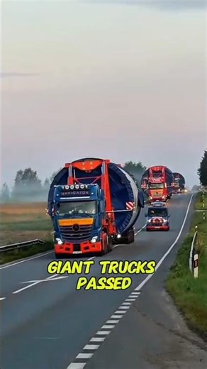 Massive Heavy Haul Trucks Transporting Oversized Wind Turbine Parts |#shorts #shortvideos