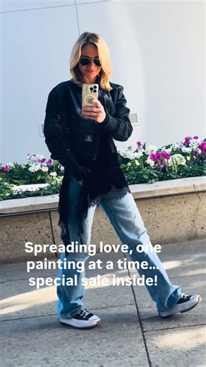 Ramona Stelzer on Instagram: "Spreading love, one painting at a time, special sale inside. Looking back at some of the paintings that shaped my journey. Pieces that have been shown in Paris, a museum in San Francisco, and galleries along the way. They mean a lot to me, but it’s time to let them go. This is a private sale for my email subscribers only. Comment “LOVE26” and I’ll DM you with instructions on how to get 40% off my “Spreading Some Love Collection.” . . . . . #ramonastelzerart #abstrac