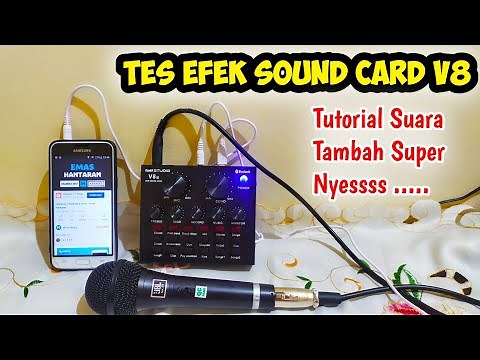 V8 Sound Card Effects Test | How to record using a V8 sound card