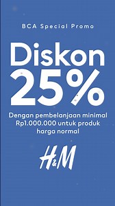 1.1K reactions | Valid until 30 Sept for all BCA Debit & Credit Card users.{{page.hours.today}} {{page.location.street_address}} | H&M | Facebook