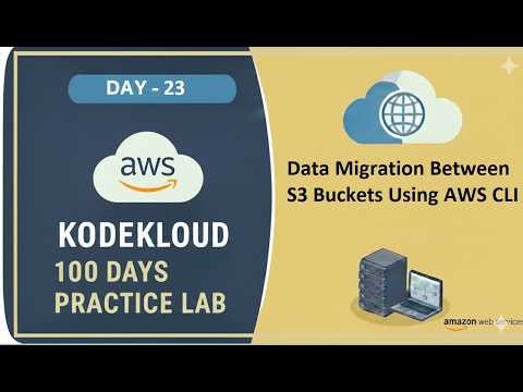 Day 23 – Data Migration Between S3 Buckets Using AWS CLI | (KodeKloud Free Lab)