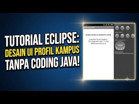 Desain UI Aplikasi Android Eclipse Sederhana - Tanpa Coding Java🖥️