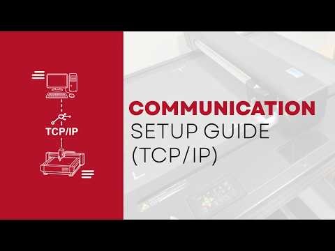 SignCut Pro 2: Guide to selecting the correct TCP/IP Communication Setting