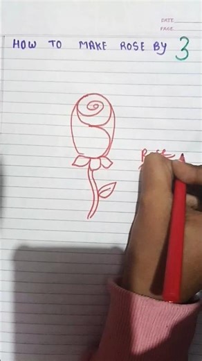 Beautiful Rose Drawing ✍️ | Easy Sketch