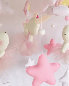 3 comments | Ballerina bunnies, poised and fair, Twirl in tutus, floating on air. Cot mobile waltzes, a dance so sweet, In dreams, tiny ballerinas meet. Cot mobile customized with bunnies,stars,clouds and rainbows殺 | Seno and Sanu Creations | Facebook