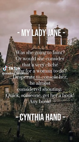 “Was she going to faint? Or would she consider that a very cliché thing for a woman to do? Desperate to console her, he almost considered shouting, Quick, someone, get her a book! Any book!” I read this book a fee years ago and havr been recommending it wver since. It is such a fun twist on history and the hunor reminded me of Monthy Python and The Princess Bride. My Lady Jane | Cynthia Hand | Book Aesthetic #TSTheErasTouronTikTok #bookaesthetic #myladyjanebook