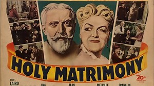 Holy Matrimony 1943 with Gracie Fields, Monty Woolley, Laird Cregar, Una O'Connor and Alan Mowbray