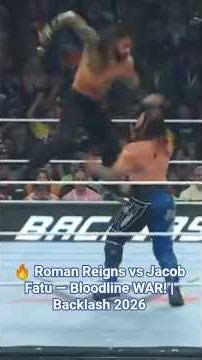 😱 The end of Bloodline? Roman Reigns vs Jacob Fatu Highlights #wwe #romanreigns #shorts #edit