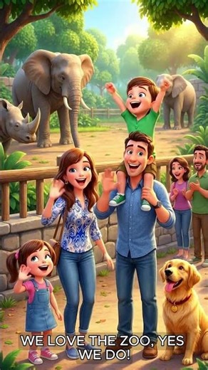 English Zoo Song for Kids: Learn Animals in a Fun Musical Way #easyenglish #ZooAnimals #KidsSongs