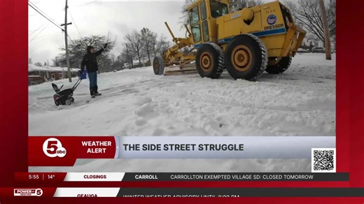 Cleveland digging out from snowstorm; crews begin plowing residential streets