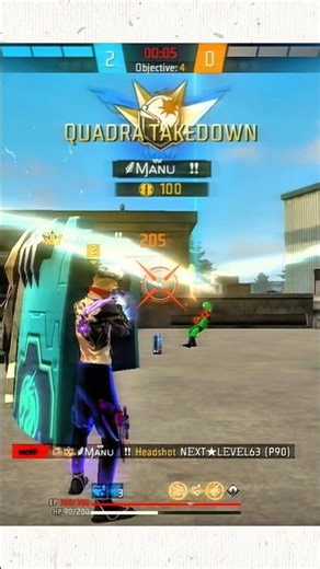 1vs4 in cs rank with M500 and P90 !! 💀💢#freefire #youtube #ytshorts #viral #trending #gaming #fflive