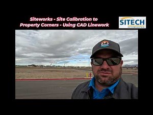 Master Siteworks Site Calibration with Property Corners & CAD Lines