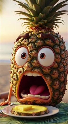 Pineapple Discovers Its True Taste 🍍 – A Tropical Awakening #ai