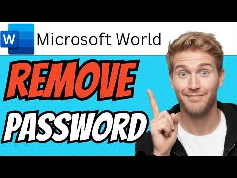 How To REMOVE PROTECTed Password In Microsoft Word Document (QUICK & EASY) 2026
