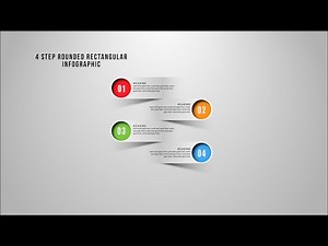 1.Adobe Illustrator Tutorial - 4 Step Rectangular Infographic Design
