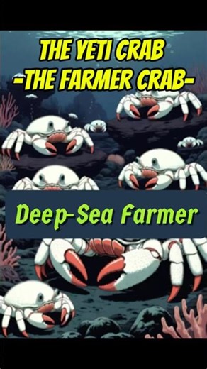 The Yeti Crab: Deep-Sea Farmer #evolution #facts #animals #nature #crabs