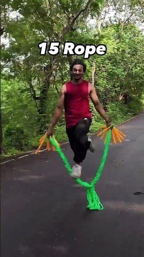 Skipping With 1 VS 25 Rope Challenge #shorts #skipping #challenge