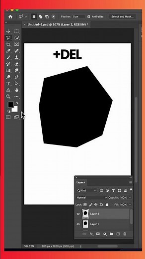How to use Polygonal Lasso Tool in Photoshop? | Master Polygonal Lasso Tool #shorts