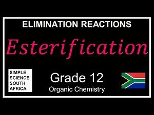 Esterification - Dehydration through Elimination