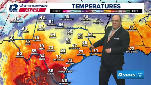 Streaming live on 12News 12News meteorologist Patrick Vaughn is in the Weather Impact Center to update you on Friday's weather in Southeast Texas. | 12NewsNow