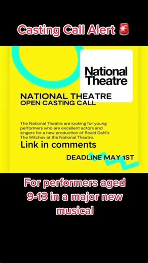 Casting Call for Young Actors in The Witches Musical