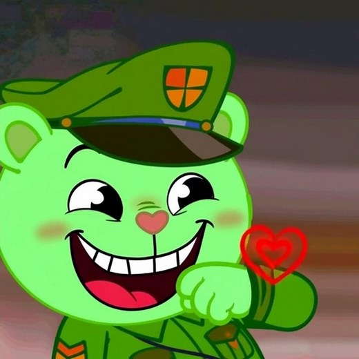 HTF Flippy and his red heart #flippy #flippyhtf #htf #happytreefriends